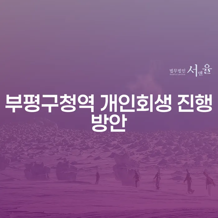 부평구청역 개인회생 진행방안